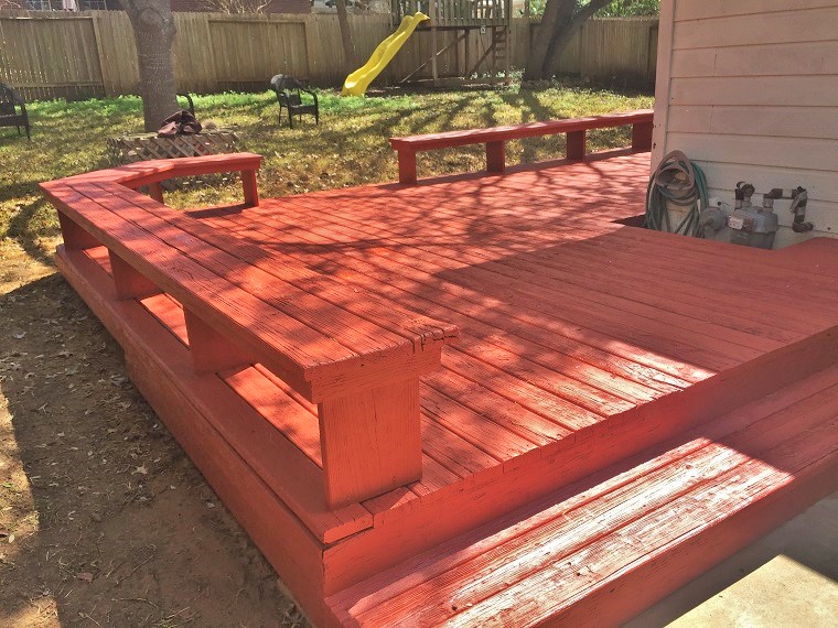 Stained Wooden Deck